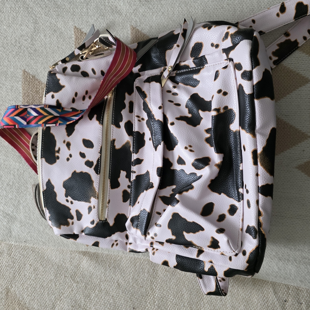 Cow Print Backpack